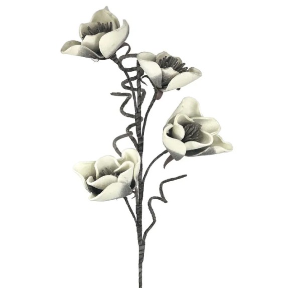 ΚΛΑΔΙ FOAM ΓΚΡΙ ΜΑΝΩΛΙΑ Χ4 ΛΟΥΛΟΥΔΙΑ - Φ100x25cm 6/36KIB – Δημιουργεί αίσθηση πολυτέλειας χωρίς κόπο | iroots.gr