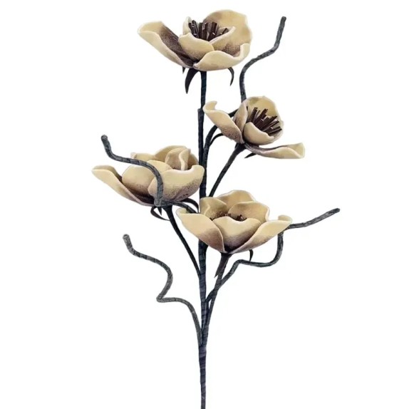 ΚΛΑΔΙ FOAM ΜΠΕΖ/ΚΑΦΕ ΜΑΝΩΛΙΑ Χ4 ΛΟΥΛΟΥΔΙΑ - Φ100x25cm 6/36KIB – Αναβαθμίζει άμεσα τον χώρο σου | iroots.gr