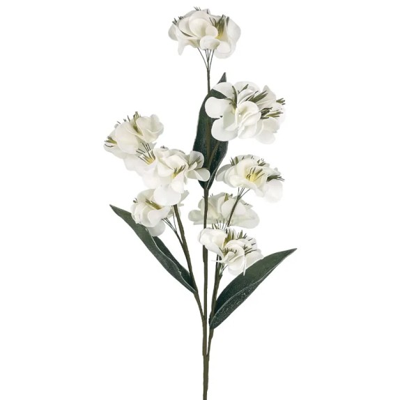 ΚΛΑΔΙ FOAM ΛΕΥΚΟ ΓΑΡΔΕΝΙΑ Χ8 ΛΟΥΛΟΥΔΙΑ - Φ95x25cm 4/32KIB – Ταιριάζει σε κάθε μοντέρνο ή επαγγελματικό χώρο | iroots.gr