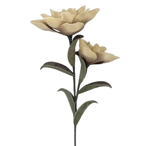 ΚΛΑΔΙ FOAM ΜΠΕΖ/ΚΑΦΕ ΑΝΘΗ Χ2 - Φ100x20cm 8/48KIB – Δημιουργεί αίσθηση πολυτέλειας χωρίς κόπο | iroots.gr