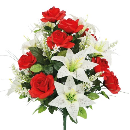 ΜΠΟΥΚΕΤΟ ΜΙΞ ΚΟΚΚΙΝΟ ΤΡΙΑΝΤΑΦΥΛΛΟ-ΚΡΙΝΟΣ X36 Υ64cm. 6/18KIB – Προσφέρει μοναδική αισθητική | iroots.gr