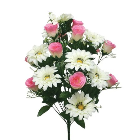 ΡΟΖ ΜΠΟΥΚΕΤΟ ΤΡΙΑΝΤΑΦΥΛΛΟ-ΖΕΡΜΠΕΡΑ X24 Υ60cm. 12/48ΚΙΒ – Αναβαθμίζει άμεσα τον χώρο σου | iroots.gr