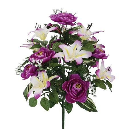 ΜΩΒ ΔΙΧΡΩMΟ ΜΠΟΥΚΕΤΟ ΝΕΡΑΓΚΟΥΛΑ/ΛΙΛΙΟΥΜ ΜΙΞ Χ16 Y48cm 24/72ΚΙΒ – Προσφέρει μοναδική αισθητική | iroots.gr