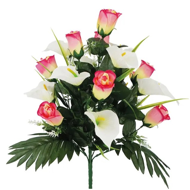 ΜΠΟΥΚΕΤΟ ΦΟΥΞ/ΛΕΥΚΟ ΚΑΛΑΣ-ΤΡΙΑΝΤΑΦΥΛΛΟ Χ18 - Φ36x50cm 12/60ΚΙΒ – Ταιριάζει σε κάθε μοντέρνο ή επαγγελματικό χώρο | iroots.gr