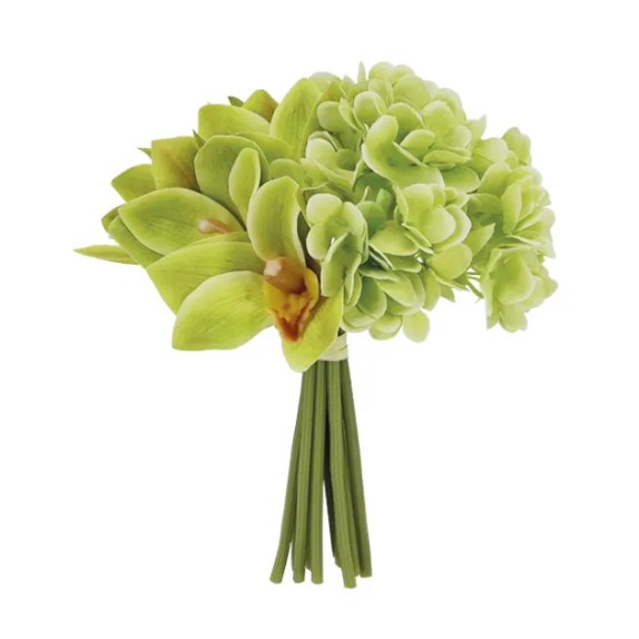 ΜΠΟΥΚΕΤΟ ΠΡΑΣΙΝΟ ΟΡΧΙΔΕΑ/ΟΡΤΑΝΣΙΑ REAL TOUCH Χ12 Y24cm 24/192KIB – Προσφέρει μοναδική αισθητική | iroots.gr