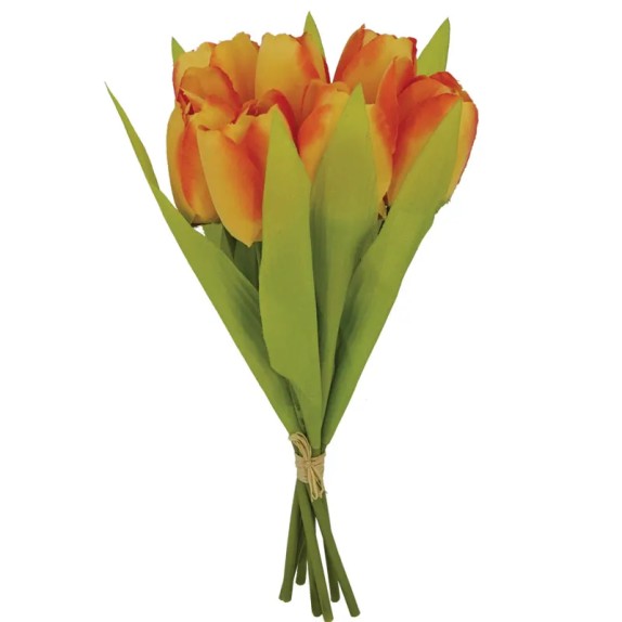 ΔΙΑΚΟΣΜΗΤΙΚΟ ΜΠΟΥΚΕΤΟ ΠΟΡΤΟΚΑΛΙ ΤΟΥΛΙΠΕΣ Χ7 - Y32.5cm 10/24KIB – Δημιουργεί αίσθηση πολυτέλειας χωρίς κόπο | iroots.gr