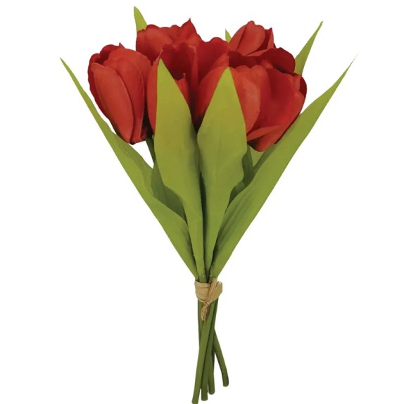 ΔΙΑΚΟΣΜΗΤΙΚΟ ΜΠΟΥΚΕΤΟ ΚΟΚΚΙΝΕΣ ΤΟΥΛΙΠΕΣ Χ7 - Υ32.5cm 10/24KIB – Προσφέρει μοναδική αισθητική | iroots.gr