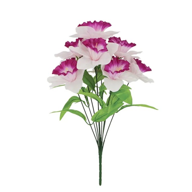 ΜΠΟΥΚΕΤΟ ΝΑΡΚΙΣΣΟΣ ΜΩΒ X9 - Y44cm 24/120KIB – Ταιριάζει σε κάθε μοντέρνο ή επαγγελματικό χώρο | iroots.gr