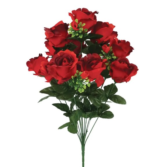 ΜΠΟΥΚΕΤΟ ΚΟΚΚΙΝΟ ΤΡΙΑΝΤΑΦΥΛΛA X14 - Y54cm 24/72ΚΙΒ – Δημιουργεί αίσθηση πολυτέλειας χωρίς κόπο | iroots.gr