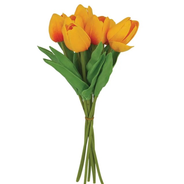ΜΠΟΥΚΕΤΟ ΤΟΥΛΙΠΕΣ ΠΟΡΤΟΚΑΛΙ REAL TOUCH - Υ34cm 48/288KIB – Προσφέρει μοναδική αισθητική | iroots.gr