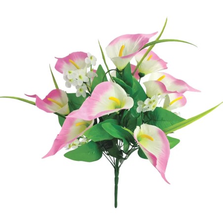 ΜΠΟΥΚΕΤΟ ΡΟΖ/ΛΕΥΚΟ ΚΑΛΑΣ ΜΕ ΠΡΑΣΙΝΟ ΓΕΜΙΣΜΑ Χ11 - Y47cm 18/72ΚΙΒ – Αναβαθμίζει άμεσα τον χώρο σου | iroots.gr