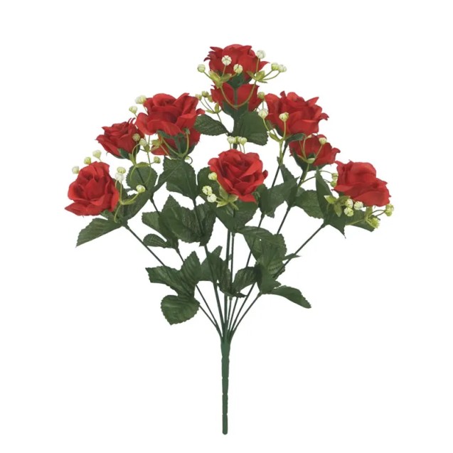 ΜΠΟΥΚΕΤΟ KOKKINO ΤΡΙΑΝΤΑΦΥΛΛΟ Χ10- Y50cm 12/144KIB – Δίνει premium χαρακτήρα στο περιβάλλον | iroots.gr