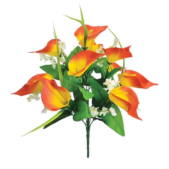 ΜΠΟΥΚΕΤΟ ΚΟΚΚΙΝΟ/ΚΙΤΡΙΝΟ ΚΑΛΑΣ ΜΕ ΠΡΑΣΙΝΟ ΓΕΜΙΣΜΑ Χ11 - Y47cm 18/72ΚΙΒ – Δημιουργεί αίσθηση πολυτέλειας χωρίς κόπο | iroots.gr