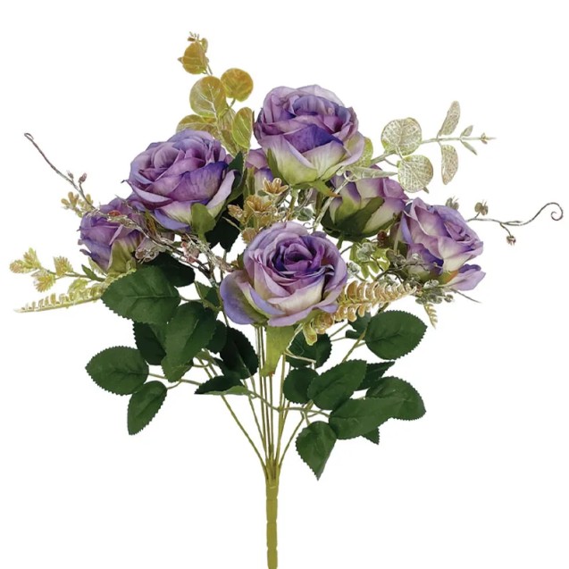 ΛΙΛΑ ΠΑΣΤΕΛ ΜΠΟΥΚΕΤΟ ΤΡΙΑΝΤΑΦΥΛΛA X7 - Y43cm 12/48ΚΙΒ – Προσφέρει μοναδική αισθητική | iroots.gr