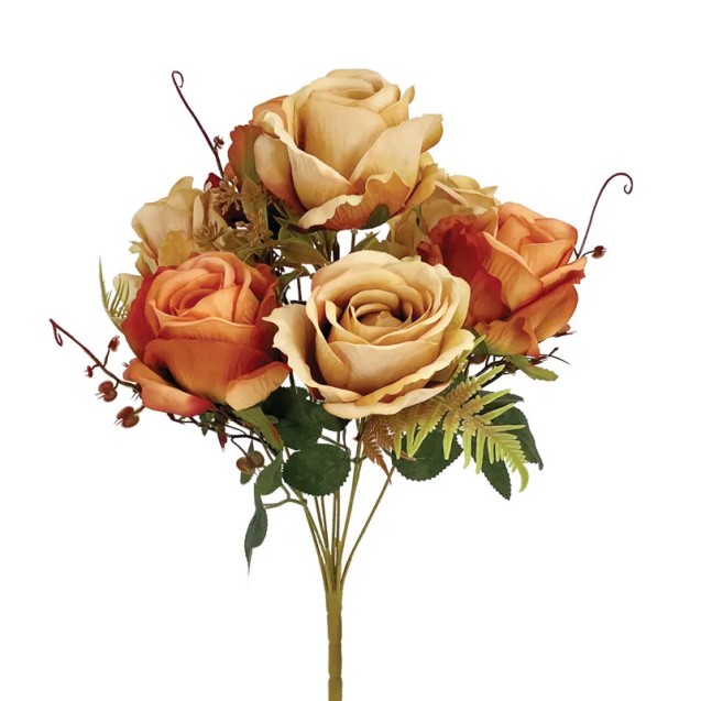 ΠΟΡΤΟΚΑΛΙ/ΜΠΕΖ ΠΑΣΤΕΛ ΜΠΟΥΚΕΤΟ ΤΡΙΑΝΤΑΦΥΛΛA X7 - Y45cm 12/48ΚΙΒ – Ταιριάζει σε κάθε μοντέρνο ή επαγγελματικό χώρο | iroots.gr