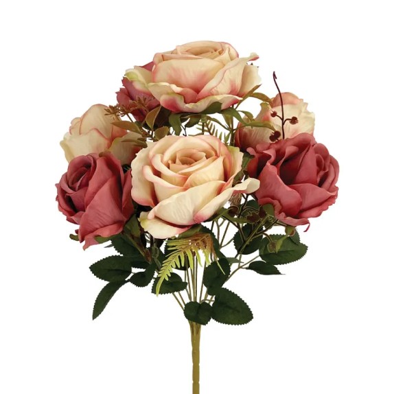 ΒΥΣΣΙΝΙ/ΣΟΜΟΝ ΠΑΣΤΕΛ ΜΠΟΥΚΕΤΟ ΤΡΙΑΝΤΑΦΥΛΛA X7 - Y45cm 12/48ΚΙΒ – Αναβαθμίζει άμεσα τον χώρο σου | iroots.gr