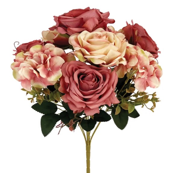 ΒΥΣΣΙΝΙ/ΣΟΜΟΝ ΠΑΣΤΕΛ ΜΠΟΥΚΕΤΟ ΤΡΙΑΝΤΑΦΥΛΛΟ/ΟΡΤΑΝΣΙΑ Χ9 - Y43cm 12/48ΚΙΒ – Δημιουργεί αίσθηση πολυτέλειας χωρίς κόπο | iroots.gr