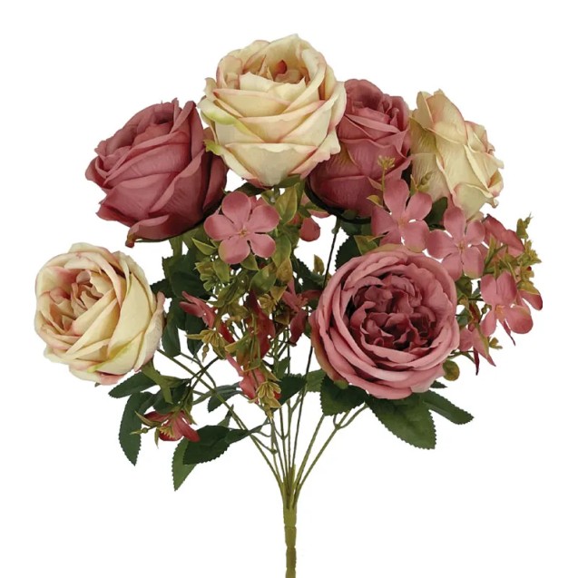 BYΣΣΙΝΙ/ΣΟΜΟΝ ΠΑΣΤΕΛ ΜΠΟΥΚΕΤΟ ΤΡΙΑΝΤΑΦΥΛΛΟ/ΑΝΘΑΚΙΑ Χ9 - Υ45cm 12/48ΚΙΒ – Δίνει premium χαρακτήρα στο περιβάλλον | iroots.gr