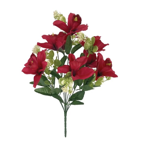 ΚΟΚΚΙΝΟ ΜΠΟΥΚΕΤΟ ΟΡΧΙΔΕΑ Χ9 - Υ40cm 12/144ΚΙΒ – Αναβαθμίζει άμεσα τον χώρο σου | iroots.gr