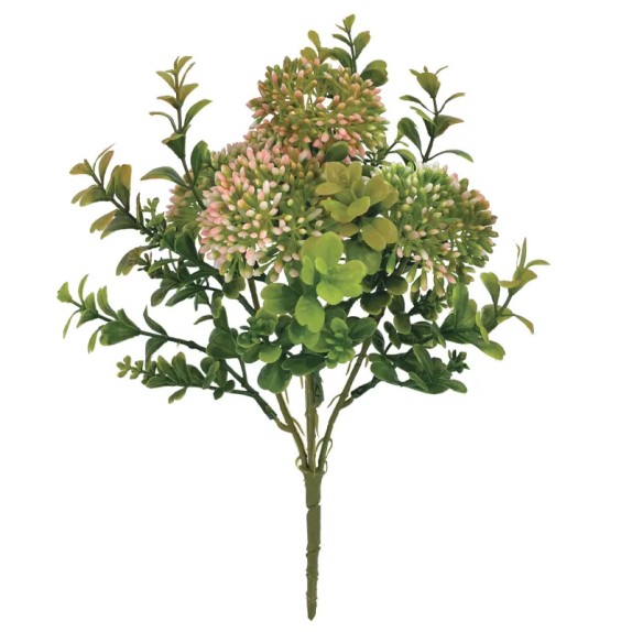 ΜΠΟΥΚΕΤΟ ΠΡΑΣΙΝΑΔΑΣ ΜΕ ΡΟΖ ΜΠΟΥΜΠΟΥΚΑΚΙΑ - Υ-cm 4/60ΚΙΒ – Αναβαθμίζει άμεσα τον χώρο σου | iroots.gr