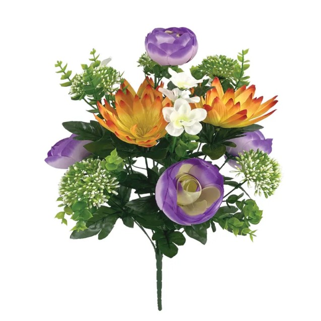 ΜΠΟΥΚΕΤΟ ΝΕΡΑΓΚΟΥΛΑ/ΝΟΥΦΑΡΟ ΜΩΒ/ΠΟΡΤΟΚΑΛΙ - Υ48cm 5/20ΚΙΒ – Δίνει premium χαρακτήρα στο περιβάλλον | iroots.gr