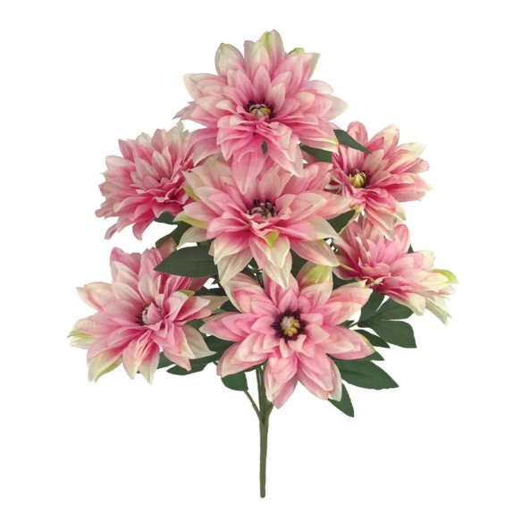 ΜΠΟΥΚΕΤΟ ΡΟΖ/ΕΚΡΟΥ ΧΡΥΣΑΝΘΕΜA 8 ΛΟΥΛΟΥΔΙΑ - Υ71cm 16/80ΚΙΒ – Ταιριάζει σε κάθε μοντέρνο ή επαγγελματικό χώρο | iroots.gr