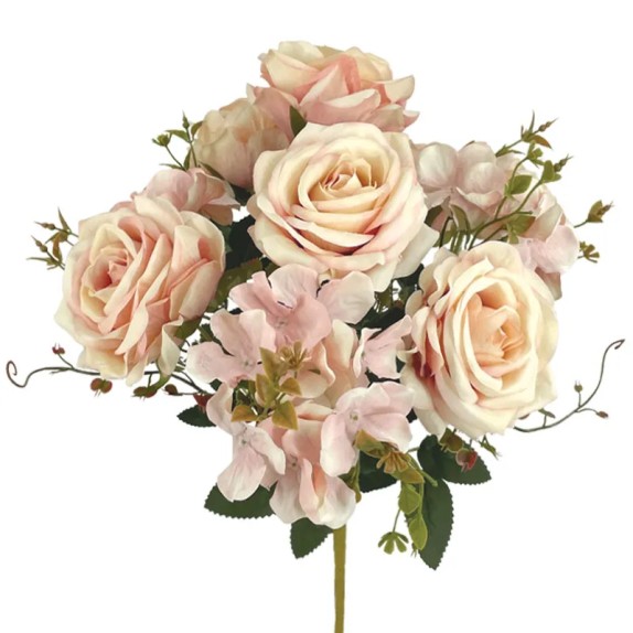 ΣΟΜΟΝ/ΡΟΖ ΠΑΣΤΕΛ ΜΠΟΥΚΕΤΟ ΤΡΙΑΝΤΑΦΥΛΛΟ/ΟΡΤΑΝΣΙΑ Χ9 - Y43cm 12/48ΚΙΒ – Ταιριάζει σε κάθε μοντέρνο ή επαγγελματικό χώρο | iroots.g