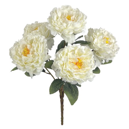 ΛΕΥΚΟ ΠΑΣΤΕΛ ΜΠΟΥΚΕΤΟ ΠΑΙΩΝΙΑ (5 ΑΝΘΗ) - Υ61cm 12/48ΚΙΒ – Ταιριάζει σε κάθε μοντέρνο ή επαγγελματικό χώρο | iroots.gr