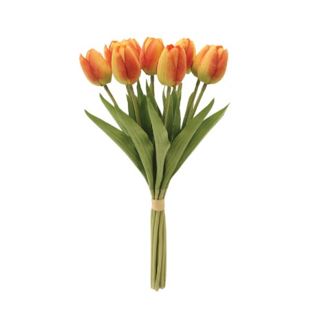 ΜΠΟΥΚΕΤΟ ΤΟΥΛΙΠΕΣ ΠΟΡΤΟΚΑΛΙ ΜΕ 10 ΑΝΘΗ - Φ14x45cm 24/192ΚΙΒ – Αναβαθμίζει άμεσα τον χώρο σου | iroots.gr