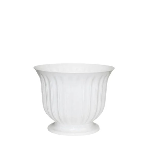 ΓΛΑΣΤΡΑ ΛΕΥΚΟ ΠΛΑΣΤΙΚΟ DONCZKA LILIA - Φ16x14cm – Αναβαθμίζει άμεσα τον χώρο σου | iroots.gr