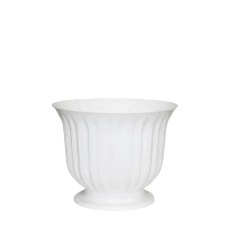 ΓΛΑΣΤΡΑ ΛΕΥΚΟ ΠΛΑΣΤΙΚΟ DONCZKA LILIA - Φ16x14cm – Αναβαθμίζει άμεσα τον χώρο σου | iroots.gr