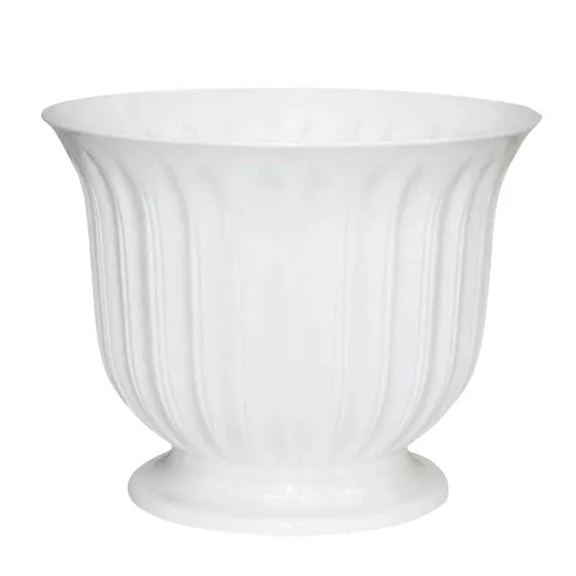 ΓΛΑΣΤΡΑ ΛΕΥΚΟ ΠΛΑΣΤΙΚΗ DONCZKA LILIA - Φ35x27cm – Αναβαθμίζει άμεσα τον χώρο σου | iroots.gr