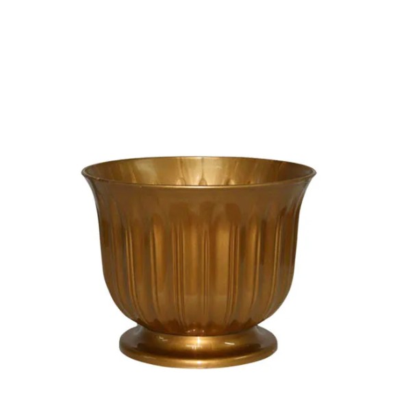 ΓΛΑΣΤΡΑ ΧΡΥΣΟ ΠΛΑΣΤΙΚΟ DONCZKA LILIA - Φ18x16cm – Δίνει premium χαρακτήρα στο περιβάλλον | iroots.gr