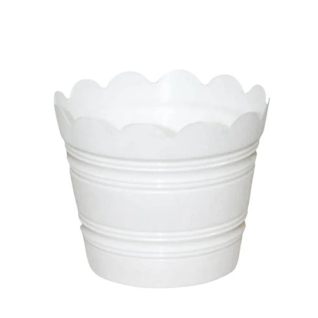 ΓΛΑΣΤΡΑ ΛΕΥΚΟ ΠΛΑΣΤΙΚΗ DONICZKI DREWNOPODOBNE - Φ17x15cm – Αναβαθμίζει άμεσα τον χώρο σου | iroots.gr