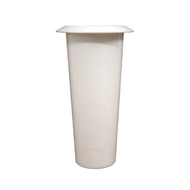 ΑΝΘΟΔΟΧΕΙΟ ΚΥΠΕΛΟ ΛΕΥΚΟ ΚΟΙΜΗΤΗΡΙΩΝ ΠΛΑΣΤΙΚΟ - Φ9.4x24cm (ΧΕΙΛΟΣ Φ12.5cm) – Δημιουργεί αίσθηση πολυτέλειας χωρίς κόπο | iroots.g