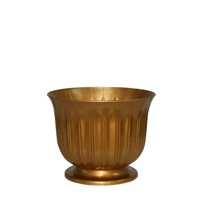 ΓΛΑΣΤΡΑ ΧΡΥΣΗ ΠΛΑΣΤΙΚΗ DONCZKA LILIA - Φ16x14cm – Αναβαθμίζει άμεσα τον χώρο σου | iroots.gr