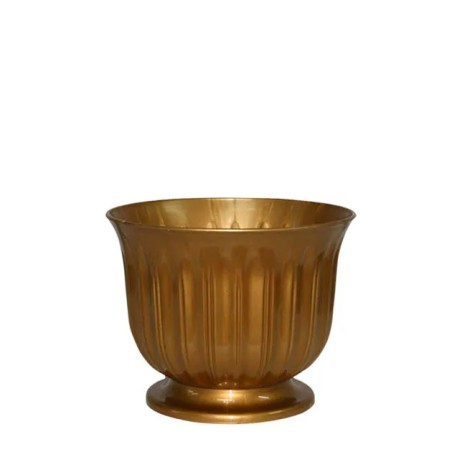 ΓΛΑΣΤΡΑ ΧΡΥΣΗ ΠΛΑΣΤΙΚΗ DONCZKA LILIA - Φ16x14cm – Αναβαθμίζει άμεσα τον χώρο σου | iroots.gr