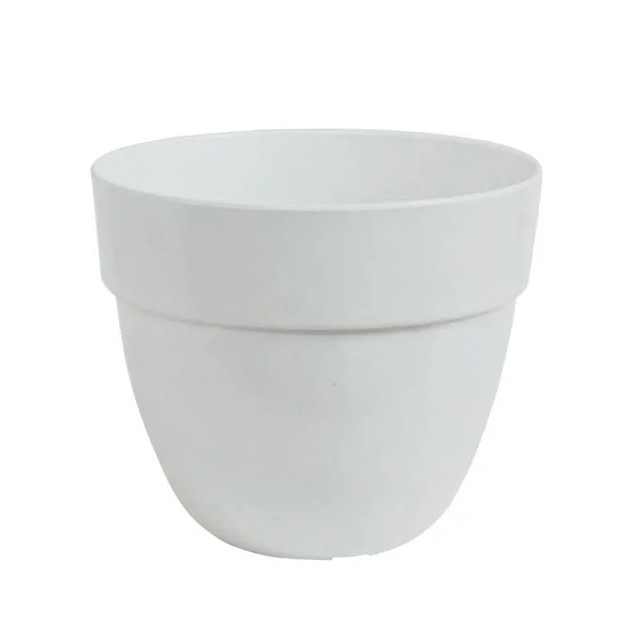 ΓΛΑΣΤΡΑ ΛΕΥΚΟ ΠΛΑΣΤΙΚΗ ORCHIDEA NOWA - Φ17x15cm – Ταιριάζει σε κάθε μοντέρνο ή επαγγελματικό χώρο | iroots.gr