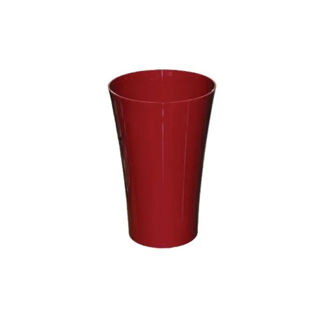 ΑΝΘΟΔΟΧΕΙΟ ΚΟΚΚΙΝΟ ΠΛΑΣΤΙΚΟ FLAΚON ORCHIDEA - Φ12x18.5cm – Δίνει premium χαρακτήρα στο περιβάλλον | iroots.gr