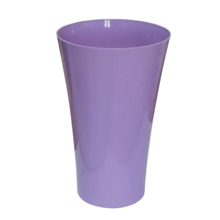 ΑΝΘΟΔOΧΕΙΟ ΛΙΛΑ ΠΛΑΣΤΙΚΟ FLAΚON ORCHIDEA - Φ16x25cm – Αναβαθμίζει άμεσα τον χώρο σου | iroots.gr