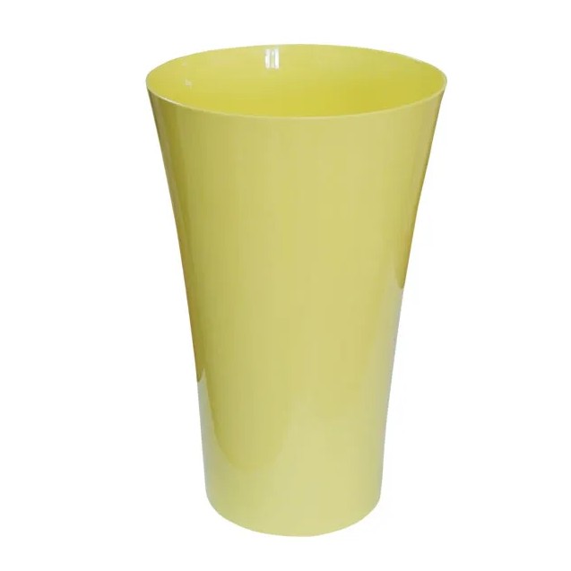 ΑΝΘΟΔOΧΕΙΟ ΚΙΤΡΙΝΟ ΠΛΑΣΤΙΚΟ FLAΚON ORCHIDEA - Φ16x25cm – Δημιουργεί αίσθηση πολυτέλειας χωρίς κόπο | iroots.gr