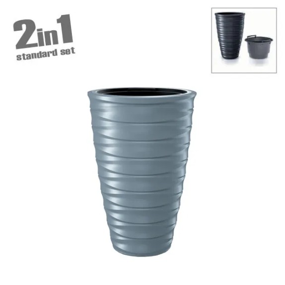 ΚΑΣΠΩ (2 ΣΕ 1) ΓΚΡΙ FREZE ΚΩΝΟΣ ΣΤΡΟΓΓΥΛΟ Φ38.3x57.9cm 1/3ΚΙΒ – Ταιριάζει σε κάθε μοντέρνο ή επαγγελματικό χώρο | iroots.gr