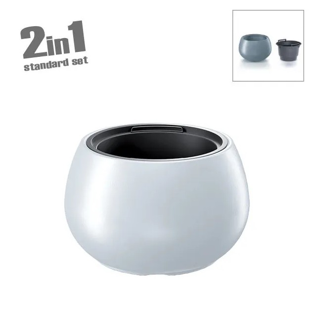 ΚΑΣΠΩ (2 ΣΕ 1) ΛΕΥΚΟ HEOS ΜΠΩΛ Φ43.6x27cm 1/3ΚΙΒ – Δημιουργεί αίσθηση πολυτέλειας χωρίς κόπο | iroots.gr