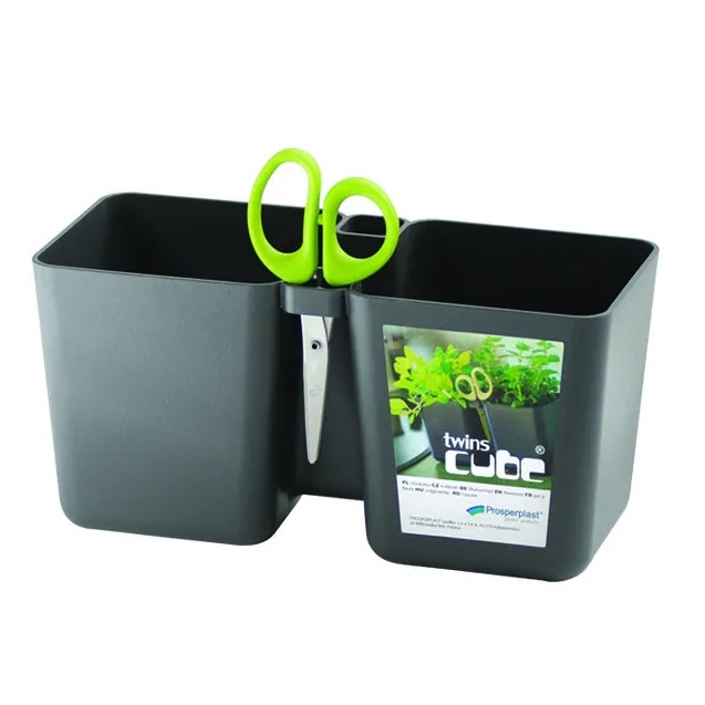 2 ΓΛΑΣΤΡΑΚΙΑ & ΨΑΛΙΔΑΚΙ ΧΡΩΜΑ ΓΡΑΦΙΤΗ TWINS CUBE 24.4x11x12cm 1/10KIB – Ταιριάζει σε κάθε μοντέρνο ή επαγγελματικό χώρο | iroots