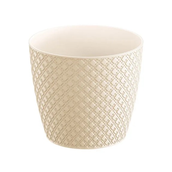 ΓΛΑΣΤΡΑ ΣΤΡΟΓΓΥΛΗ ΕΚΡΟΥ ORIENT Φ18.9x16.7cm 5/90ΚΙΒ – Δίνει premium χαρακτήρα στο περιβάλλον | iroots.gr