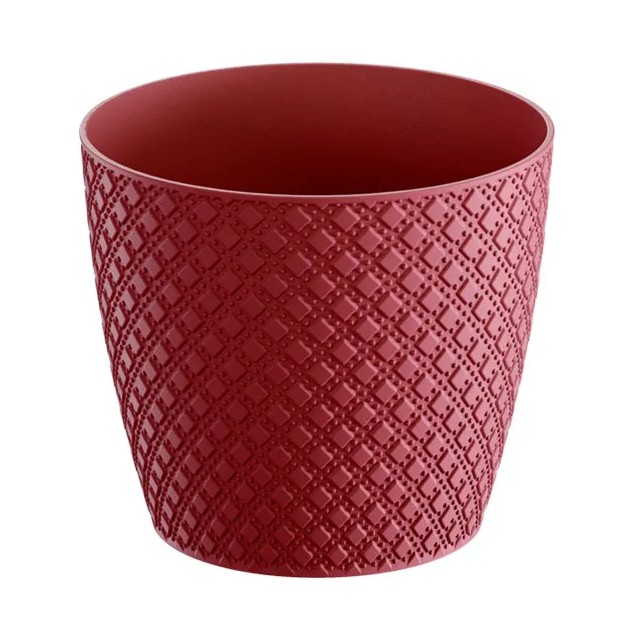 ΓΛΑΣΤΡΑ ΣΤΡΟΓΓΥΛΗ ΚΟΚΚΙΝΟ ORIENT Φ21.8x19.3cm 1/5ΚΙΒ – Ταιριάζει σε κάθε μοντέρνο ή επαγγελματικό χώρο | iroots.gr