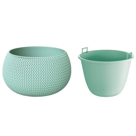 ΚΑΣΠΩ-ΓΛΑΣΤΡΑ (2 ΣΕ 1) ΜΕΝΤΑ ΣΤΡΟΓΓΥΛΟ SPLOFY BOWL Φ47.8x30cm 1/2ΚΙΒ – Δημιουργεί αίσθηση πολυτέλειας χωρίς κόπο | iroots.gr