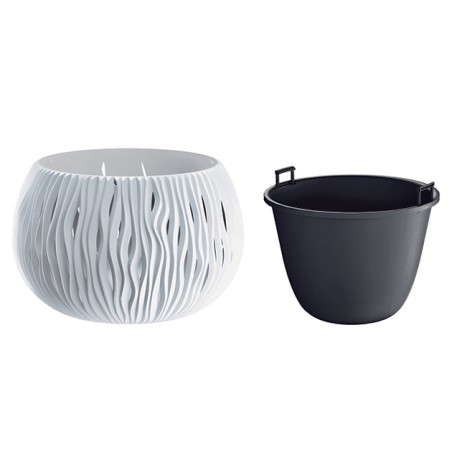 ΚΑΣΠΩ-ΓΛΑΣΤΡΑ (2 ΣΕ 1) ΛΕΥΚΟ SANDY BOWL Φ47.8x30cm 1/2ΚΙΒ – Αναβαθμίζει άμεσα τον χώρο σου | iroots.gr