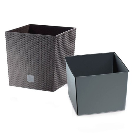 ΚΑΣΠΩ-ΓΛΑΣΤΡΑ (2 ΣΕ 1) ΑΝΘΡΑΚΙ RATO LOW ΤΕΤΡΑΓΩΝΗ 40x40x40.8cm 1/3KIB – Δίνει premium χαρακτήρα στο περιβάλλον | iroots.gr