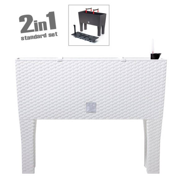 ΖΑΡΝΤΙΝΙΕΡΑ ΜΕ ΠΟΔΙΑ (2 ΣΕ 1) ΛΕΥΚΟ RATO CASE 80x33x62cm 1/3ΚΙΒ – Ταιριάζει σε κάθε μοντέρνο ή επαγγελματικό χώρο | iroots.gr